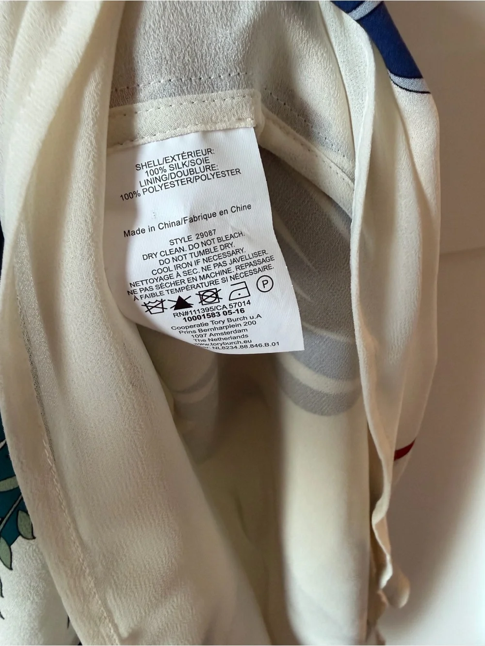 Tory Burch Dress Size 8 Utopia Ivory Floral Silk Georgette Anatolie $395 Retail